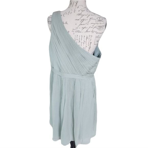 J. Crew NWT Kylie Silk Chiffon Dress in Dusty Shale Women's size 16 - Picture 6 of 9